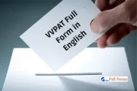 VVPAT Full Form in English